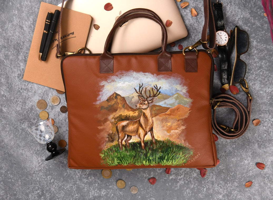 Antelope Laptop Bag (Handpainted)