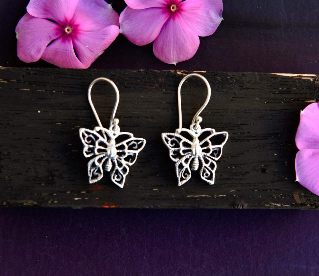 Filigree Butterfly Earrings