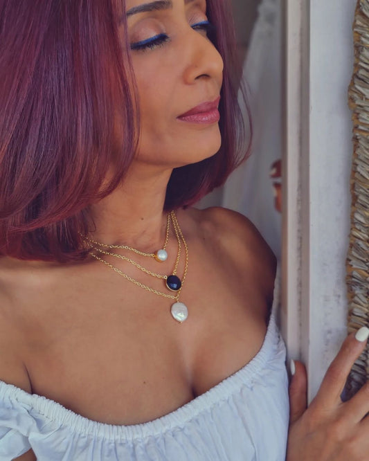 Sapphire Charm Necklace