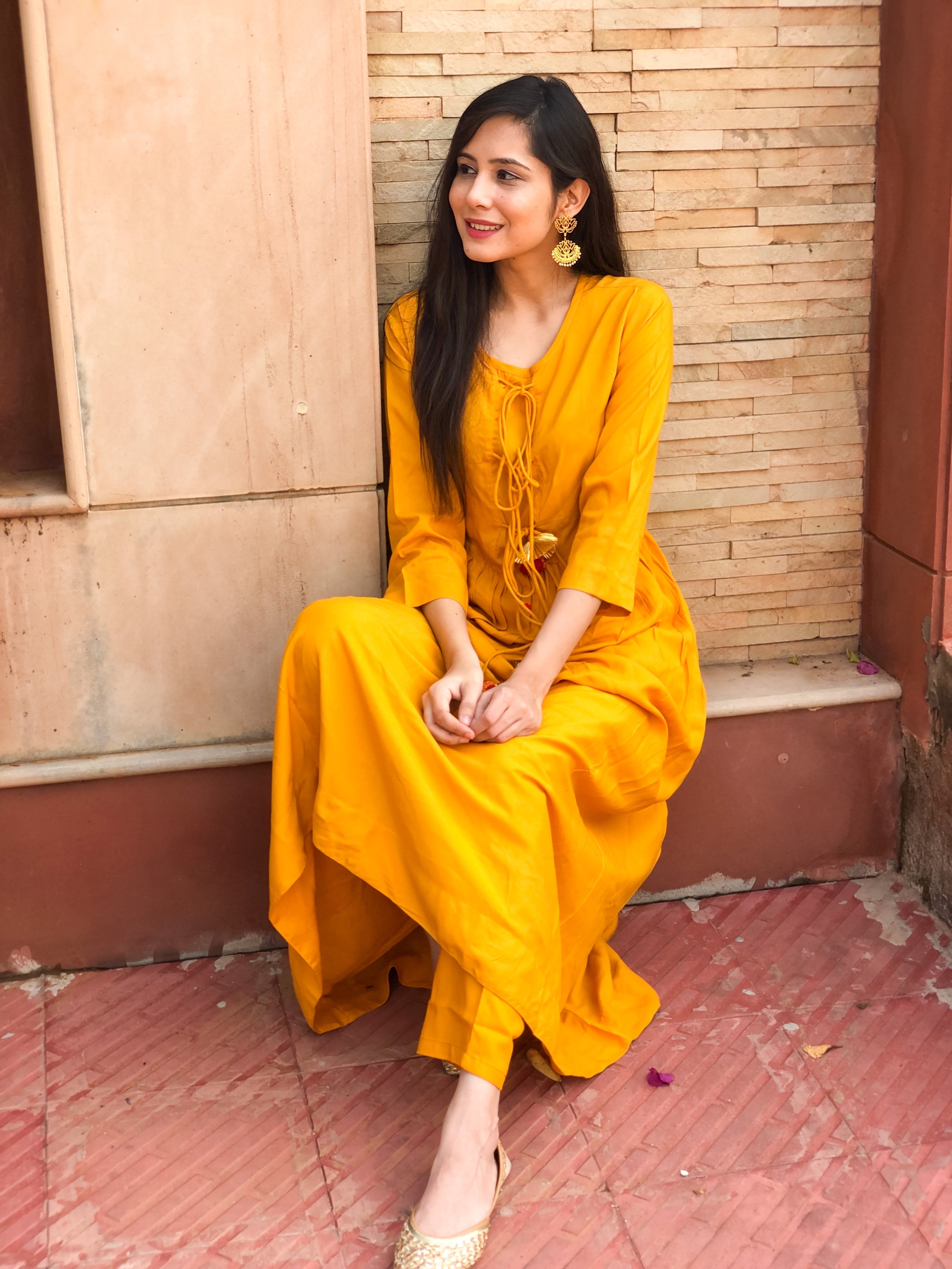 Wear Bright Yellow Kurtis to Make a Bold Style Statement: 10 Designer Kurtis  in Yellow Colour to Make You Stand Out from the Crowd in 2020